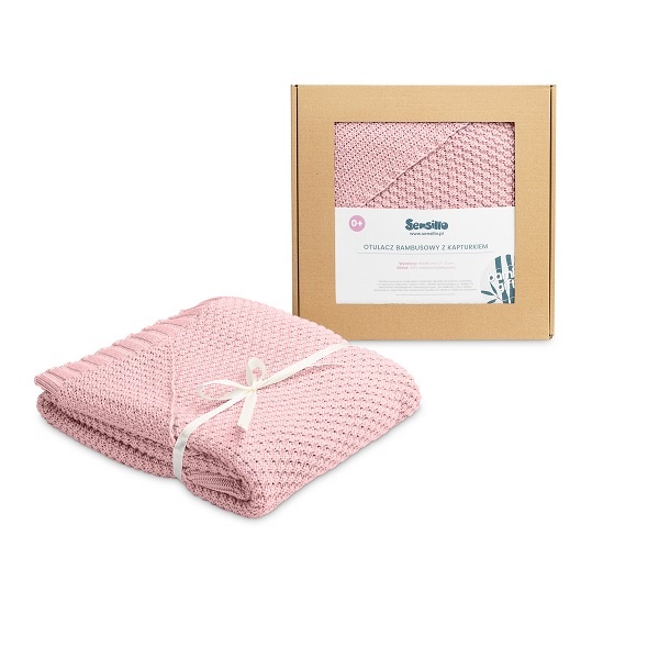 Sensillo Pledd m/hette - Pink