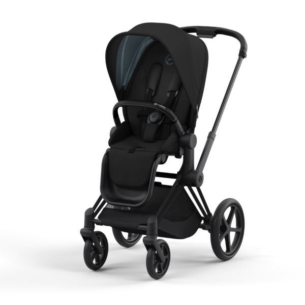 NY! Cybex, Barnevogn, Platinum Line, Priam, Sportsvogn - Deep Black/Matt Black
