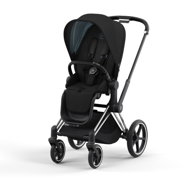 NY! Cybex, Barnevogn, Platinum Line, Priam, Sportsvogn - Deep Black/Chrome Black