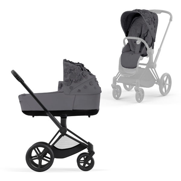 Cybex, Barnevogn, Priam, Duo, Fashion Collections - Simply Flowers/Dream Grey