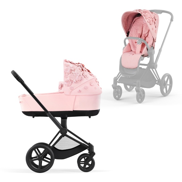 Cybex, Barnevogn, Priam, Duo, Fashion Collections - Simply Flowers/Pale Blush