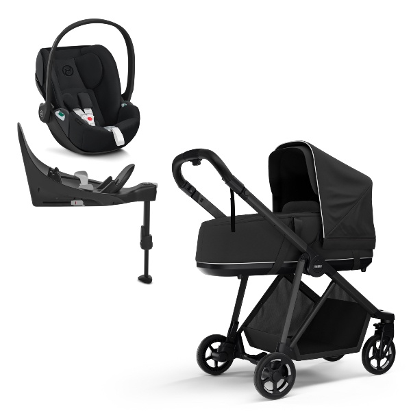 Thule, Kombi-/Duovogn, Shine inkl. Cybex Cloud T i-Size og Base T - Black/Black