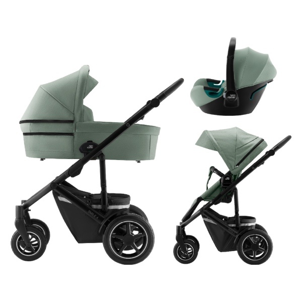 Britax, Barnevogn, Smile 4, Travelsystem inkl. Baby-Safe 3 - Jade Green