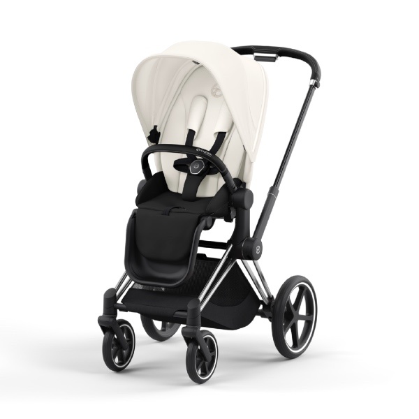 Cybex, Sportsvogn, Platinum Line, Priam - Off White/Chrome Black