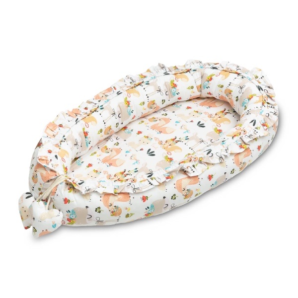 Sensillo, Velvet Baby Nest - Picnic Peach