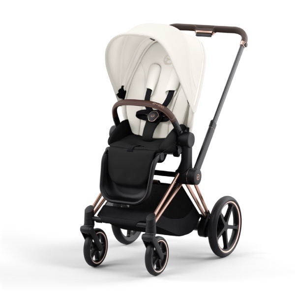 Cybex, Sportsvogn, Platinum Line, e-Priam - Off White/Rosegold