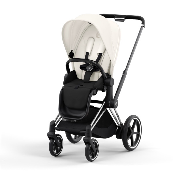 Cybex, Sportsvogn, Platinum Line, e-Priam - Off White/Chrome Black