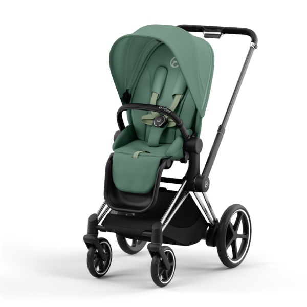 Cybex, Sportsvogn, Platinum Line, e-Priam - Leaf Green/Chrome Black