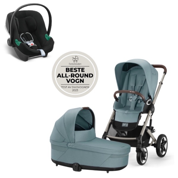 Cybex, Travelsystem 3i1, Talos S Lux Duo inkl. Aton B2, Babybilstol - Sky Blue