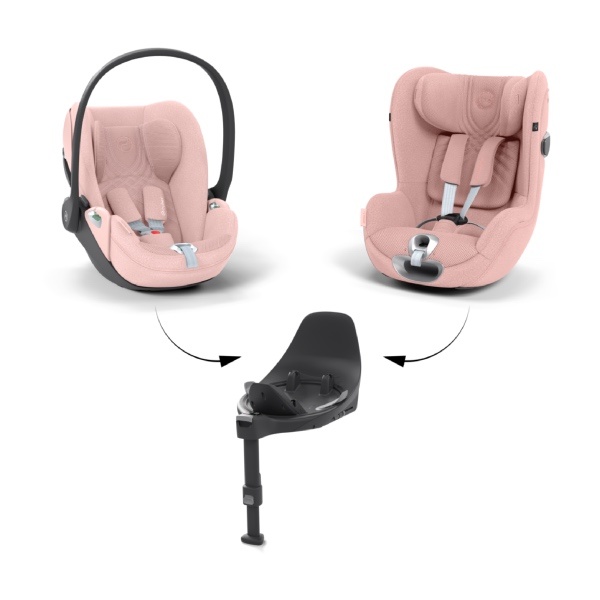 Cybex, Bilstolpakke, 3i1 T-Serie inkl. Cloud T, Sirona T & Base T, Plus - Peach Pink
